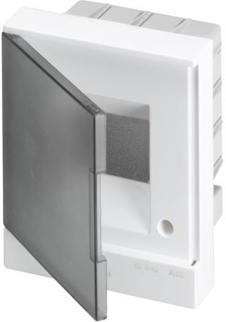 Табло за скрит монтаж 8мод. Basic E с прозрачна врата и Н и РЕ клеми ABB /до изчерпване/