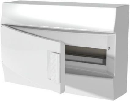 Табло за открит монтаж  18мод. Mistral41W с бяла НЕ прозрачна врата и Н и РЕ клеми ABB