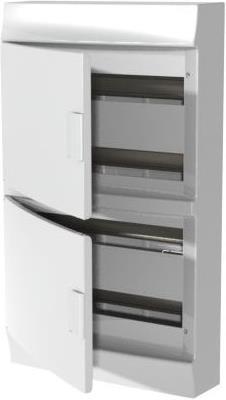 Табло за открит монтаж 4x18мод. Mistral41W с бяла НЕ прозрачна врата и Н и РЕ клеми ABB