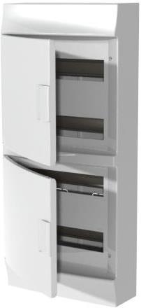 Табло за открит монтаж 4x12мод. Mistral41W с бяла НЕ прозрачна врата и Н и РЕ клеми ABB