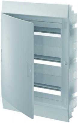 Табло за скрит монтаж  3х18мод. Mistral41F с бяла НЕ прозрачна врата и Н и РЕ клеми ABB