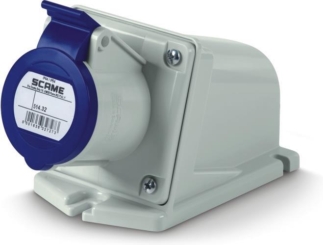 Промишлен контакт 2P+Е 32A IP44 серия XENIA Scame