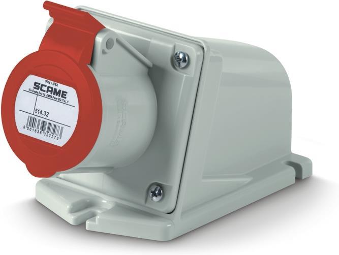 Промишлен контакт 3P+N+Е 32A IP44 серия XENIA Scame