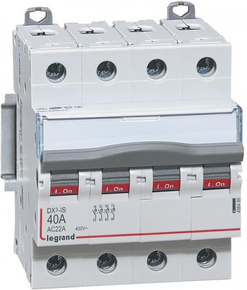 Товаров прекъсвач /шалтер/ DX3-IS 40A 4P 4 мод. Legrand