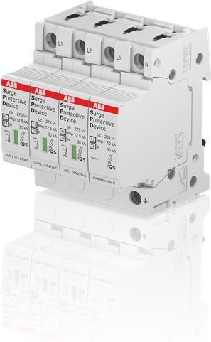 Катоден отводител тип 1+2 OVR 12.5kA 275V 3P+N ABB