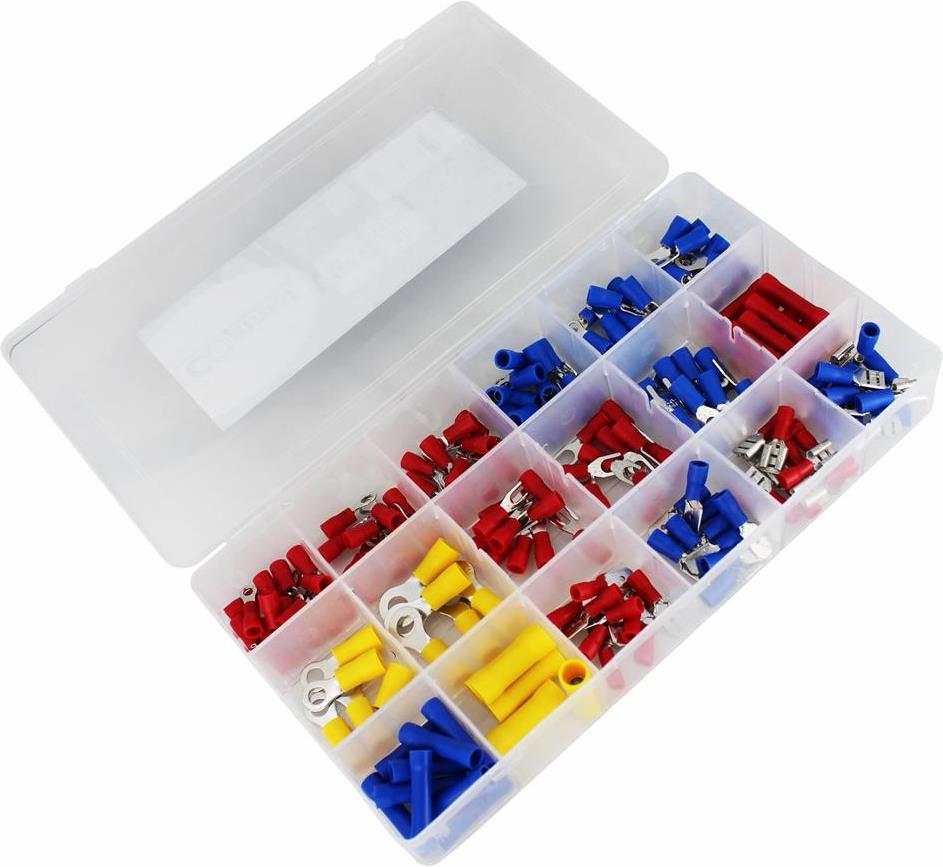 Кутия с кабелни обувки и съединители 18 вида Commel