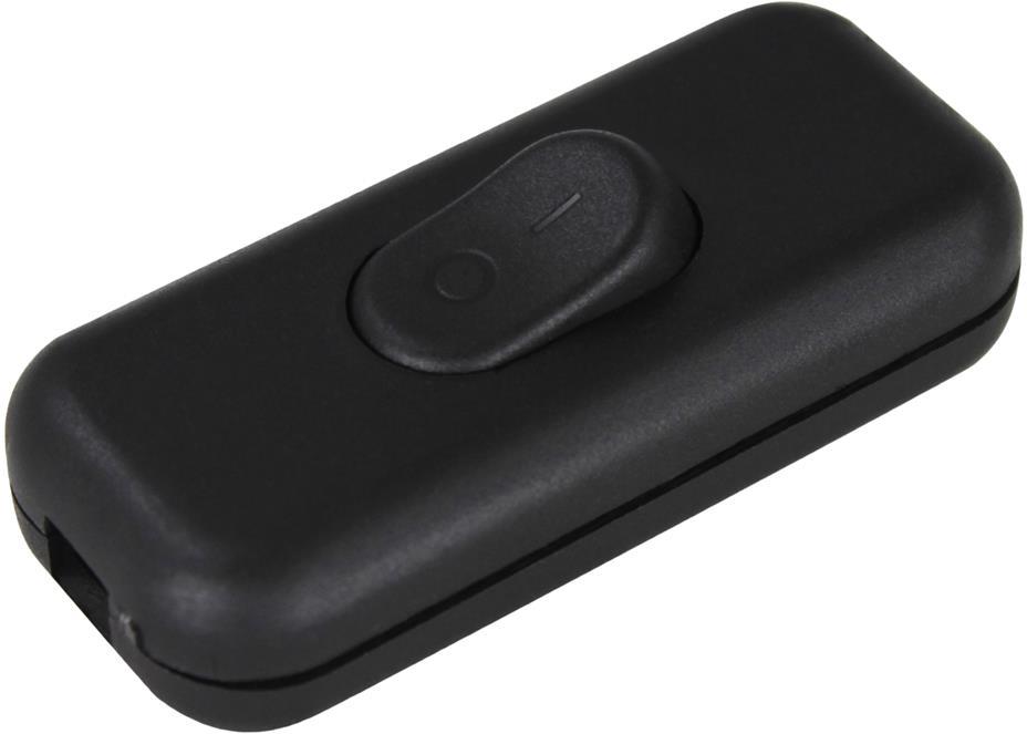 Мързелив ключ черен 2,5А 250V Commel