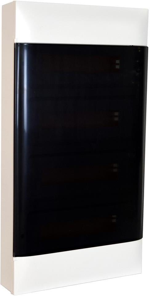 Табло за ОТКРИТ монтаж 4х18 мод. Practibox S с прозрачна врата и Н и РЕ клеми Legrand