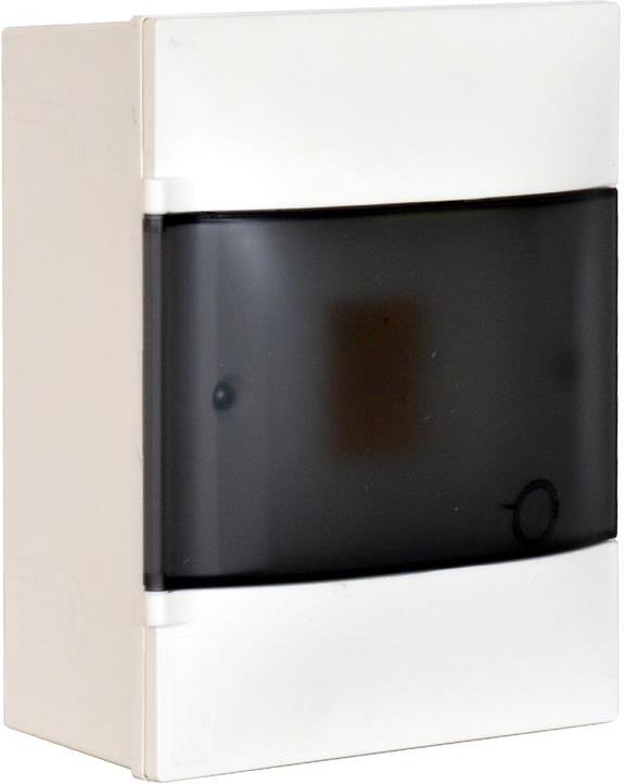 Табло за ОТКРИТ монтаж 4 мод. Practibox S с прозрачна врата и Н и РЕ клеми Legrand