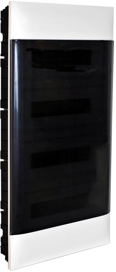 Табло за СКРИТ монтаж 4х18 мод. Practibox S с прозрачна врата и Н и РЕ клеми Legrand