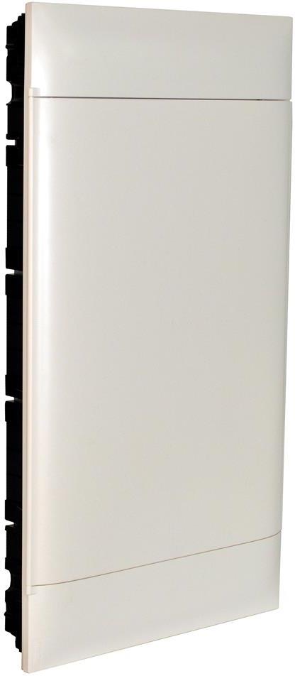 Табло за СКРИТ монтаж 4х18 мод. Practibox S с бяла плътна врата и Н и РЕ клеми Legrand