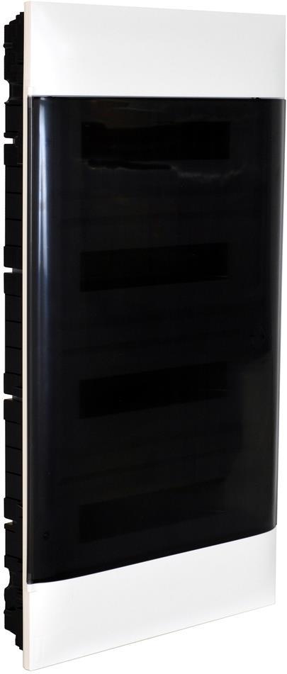 Табло за СКРИТ монтаж 4х12 мод. Practibox S с прозрачна врата и Н и РЕ клеми Legrand