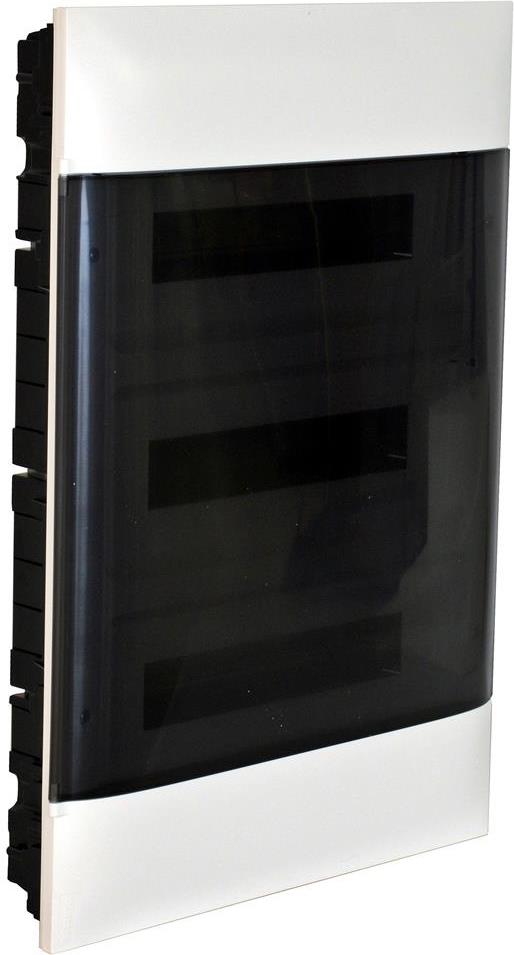 Табло за СКРИТ монтаж 3х18 мод. Practibox S с прозрачна врата и Н и РЕ клеми Legrand