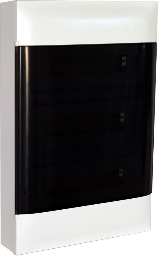 Табло за ОТКРИТ монтаж 3х18 мод. Practibox S с прозрачна врата и Н и РЕ клеми Legrand