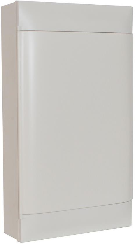 Табло за ОТКРИТ монтаж 3х12 мод. Practibox S с бяла плътна врата и Н и РЕ клеми Legrand