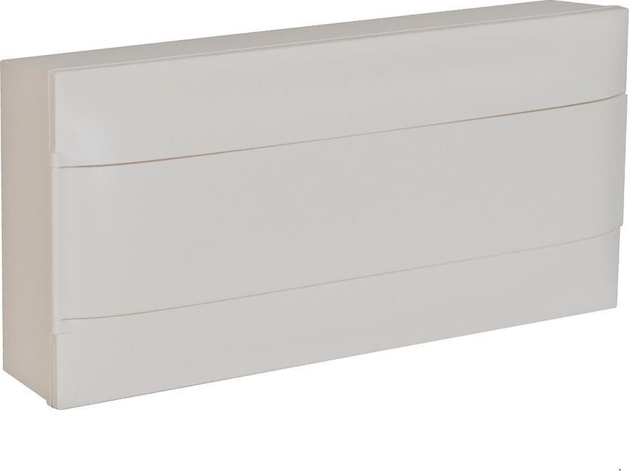 Табло за ОТКРИТ монтаж 22 мод. Practibox S с бяла плътна врата и Н и РЕ клеми Legrand