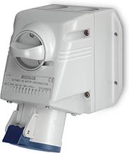 Промишлен контакт с ключ 0/I 2P+Е 16A IP44 серия Optima модел Combi Scame