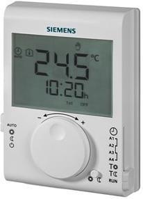 Термостат за отопление 5…30 °C с LCD дисплей и дневен таймер, с батерия, Siemens
