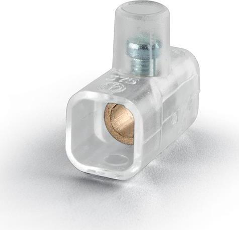 Глуха клема за свързване на кабел 25мм2, 101A прозрачна Scame