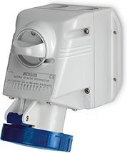 Промишлен контакт с ключ 0/I 3P+N+Е 32A IP66 серия Optima модел Combi Scame