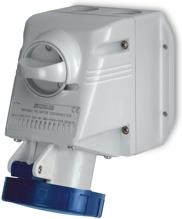 Промишлен контакт с ключ 0/I 2P+Е 32A IP66 серия Optima модел Combi Scame