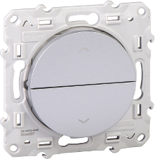 Бутон за щори 6A с два бутона цвят Алуминий Odace SE /до изчерпване/