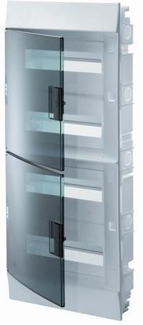 Табло за скрит монтаж  4х12мод. Mistral41F с прозрачна врата и Н и РЕ клеми ABB