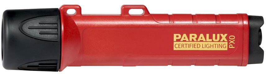 Фенер 3W LED IP68 Ex 120lm до 150 метра лъч PARALUX® PX0 червен 4xAA XAG мат-л PARAT
