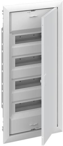 Табло за скрит монтаж ComfortLine 4х12/14 (56) мод. серия UK600 с метална плътна врата IP30 и N и РЕ клеми ABB