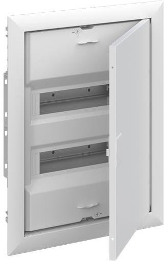 Табло за скрит монтаж ComfortLine 2х12/14 (28) мод. серия UK600 с метална плътна врата IP30 и N и РЕ клеми ABB