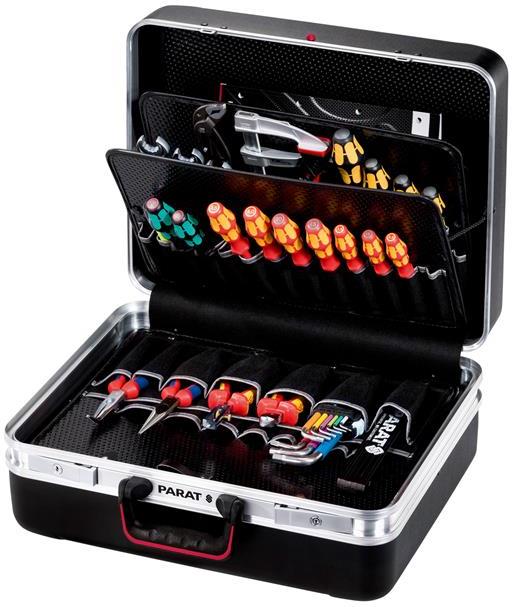 Куфар CLASSIC KingSize, 50 джоба за инструменти, станд. закл., X-ABS антиплъзгащ м-л,Ш47хВ36хД21см PARAT