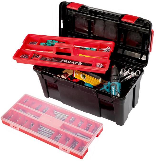 Куфар PROFI-LINE Allround XL с една подвижна тава и органайзер Ш53хВ26хД22см полипропилен м-л PARAT