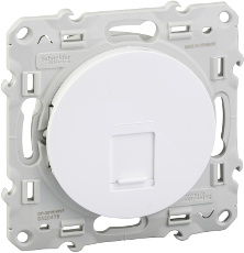 Компютърна розетка RJ45 FTP cat.6 цвят Бял Odace SE /до изчерпване/