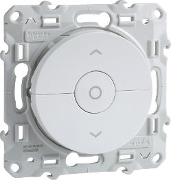 Ключ за щори 6A с три бутона цвят Бял Odace SE /до изчерпване/