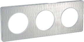 Рамка 3х Кроко с кант алуминий Odace Touch SE /до изчерпване/