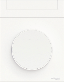 Рамка 1х с място за етикет цвят Бял Odace Styl SE /до изчерпване/