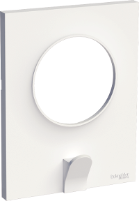 Рамка 1х с кукичка за ключодържател цвят Бял Odace Styl SE /до изчерпване/