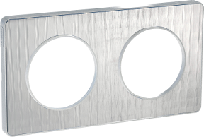 Рамка 2х Кроко с кант алуминий Odace Touch SE /до изчерпване/