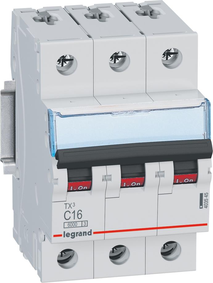 Автоматичен прекъсвач TX3 3P 25A крива С 6kA Legrand
