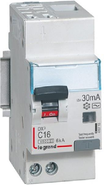 ДТЗ комбинирана DX3 1P+N 40A крива C 30mA тип A 10kA 2 мод. Legrand