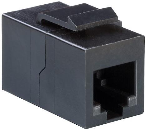 Инсърт RJ12 (вход-изход), цвят Черен, Bachmann