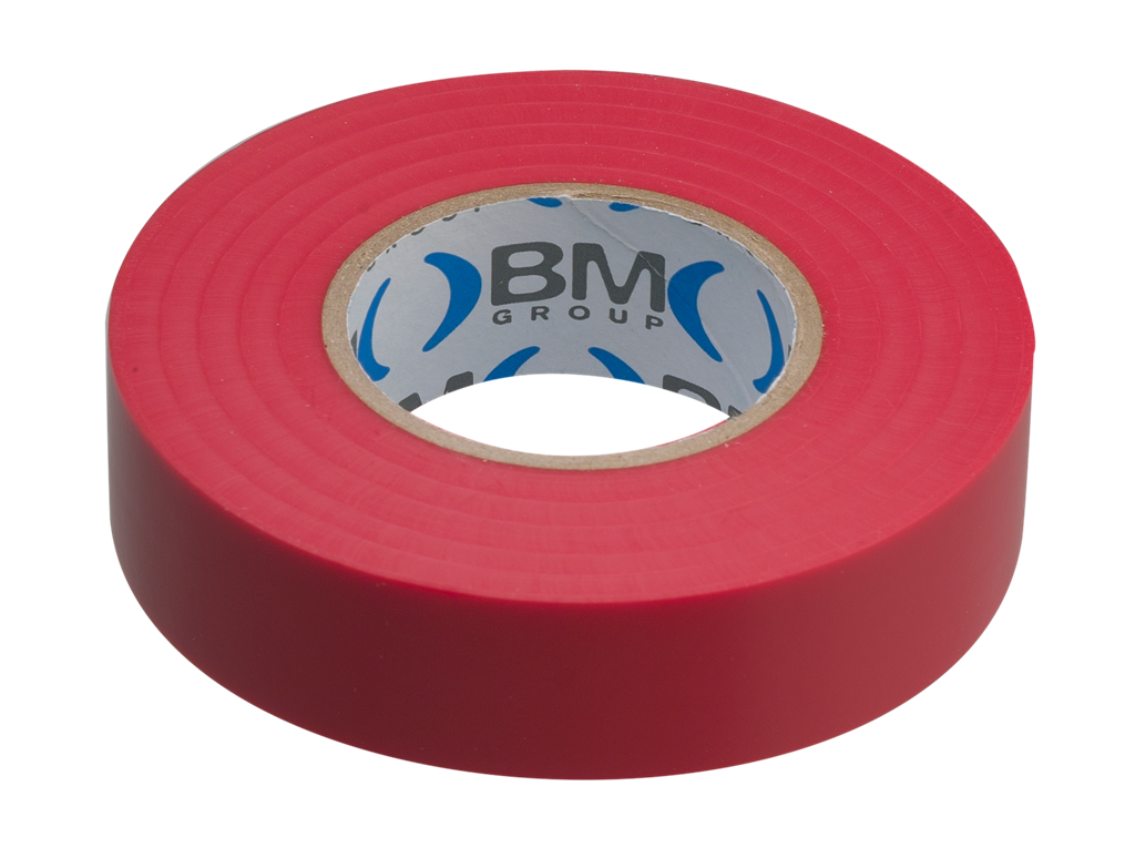 Изолационна лента цвят ЧЕРВЕН ESB 0.15мм х 19мм, дължина 25м BM