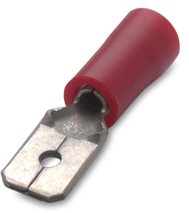 Автоконектор изолиран мъжки 0.25-1.5мм2/6.3х0.8мм 100бр пакет BM