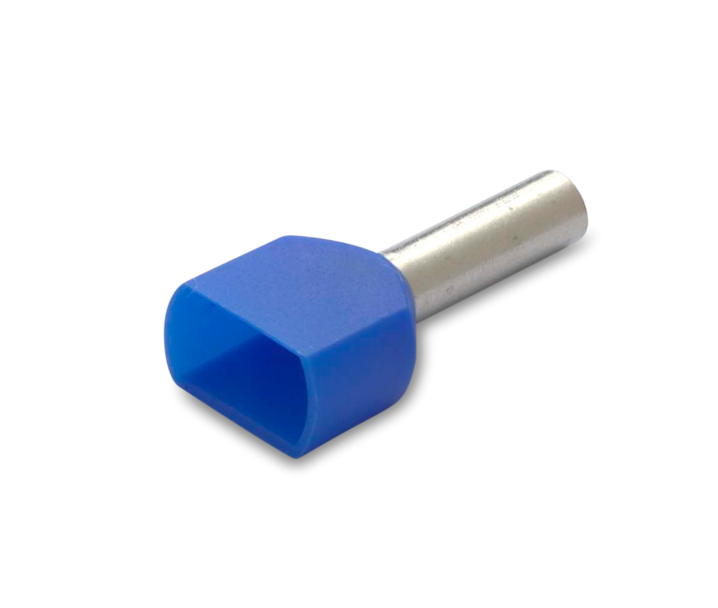 Кабелен накрайник изолиран за два проводника 2х2.5мм² х10мм /100 бр. пакет/ BM