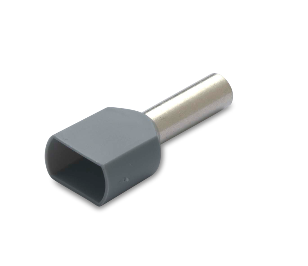 Кабелен накрайник изолиран за два проводника 2х4мм² х12мм /100 бр. пакет/ BM