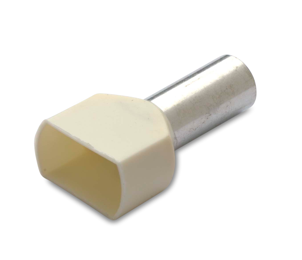 Кабелен накрайник изолиран за два проводника 2х10мм² х14мм /100 бр. пакет/ BM