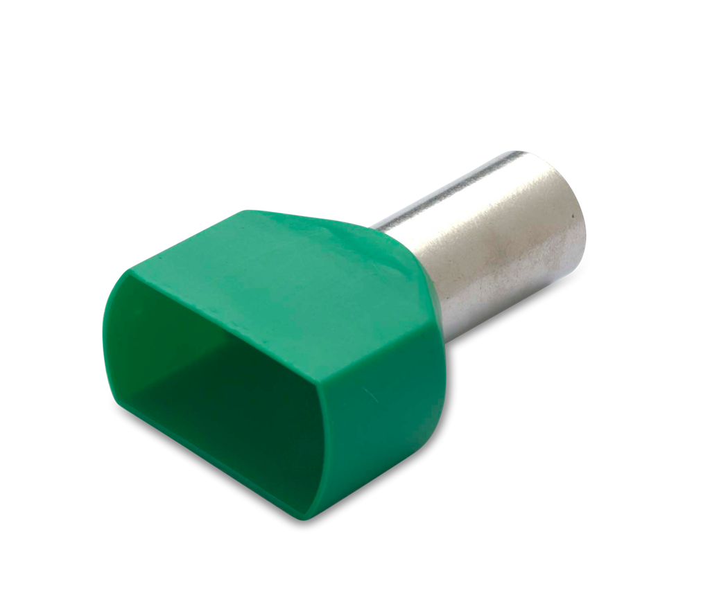 Кабелен накрайник изолиран за два проводника 2х16мм² х14мм /50 бр. пакет/ BM