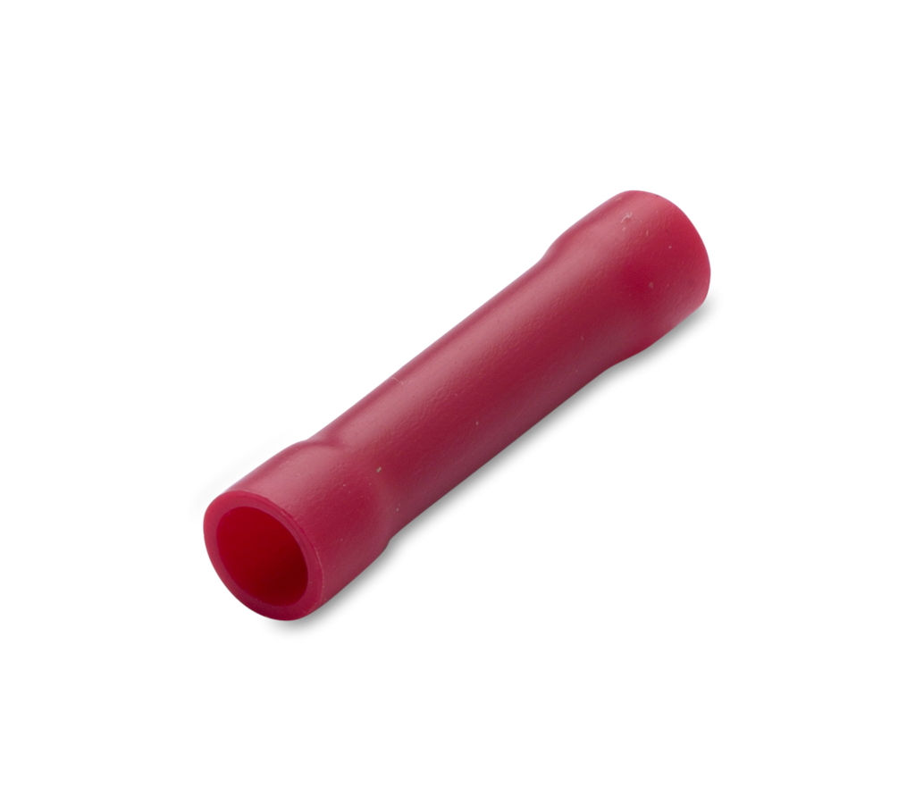 Кабелен съединител изолиран 0,25-1,5мм² червен /100 бр. пакет/ BM