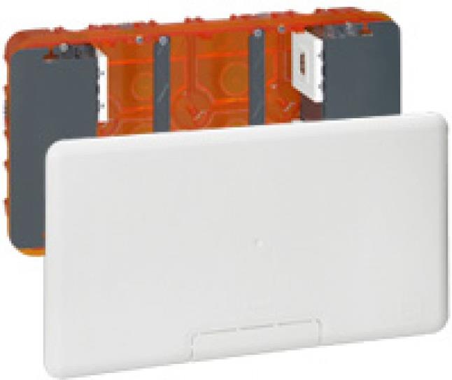 Мултимедийна кутия 2х5 мод. 285х142мм скрит монтаж универсална Legrand