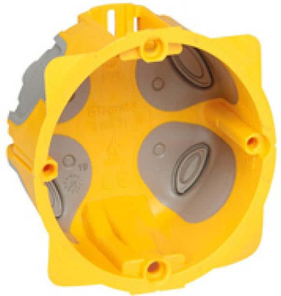 Конзолна кутия за гипсокартон 2 мод. дълбочина 40мм ECOBatibox с гумени мембрани Legrand /до изчерпване/